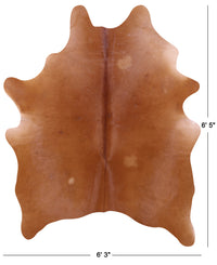 Thumbnail for Brown Natural Cowhide Rug - Large 6' 5