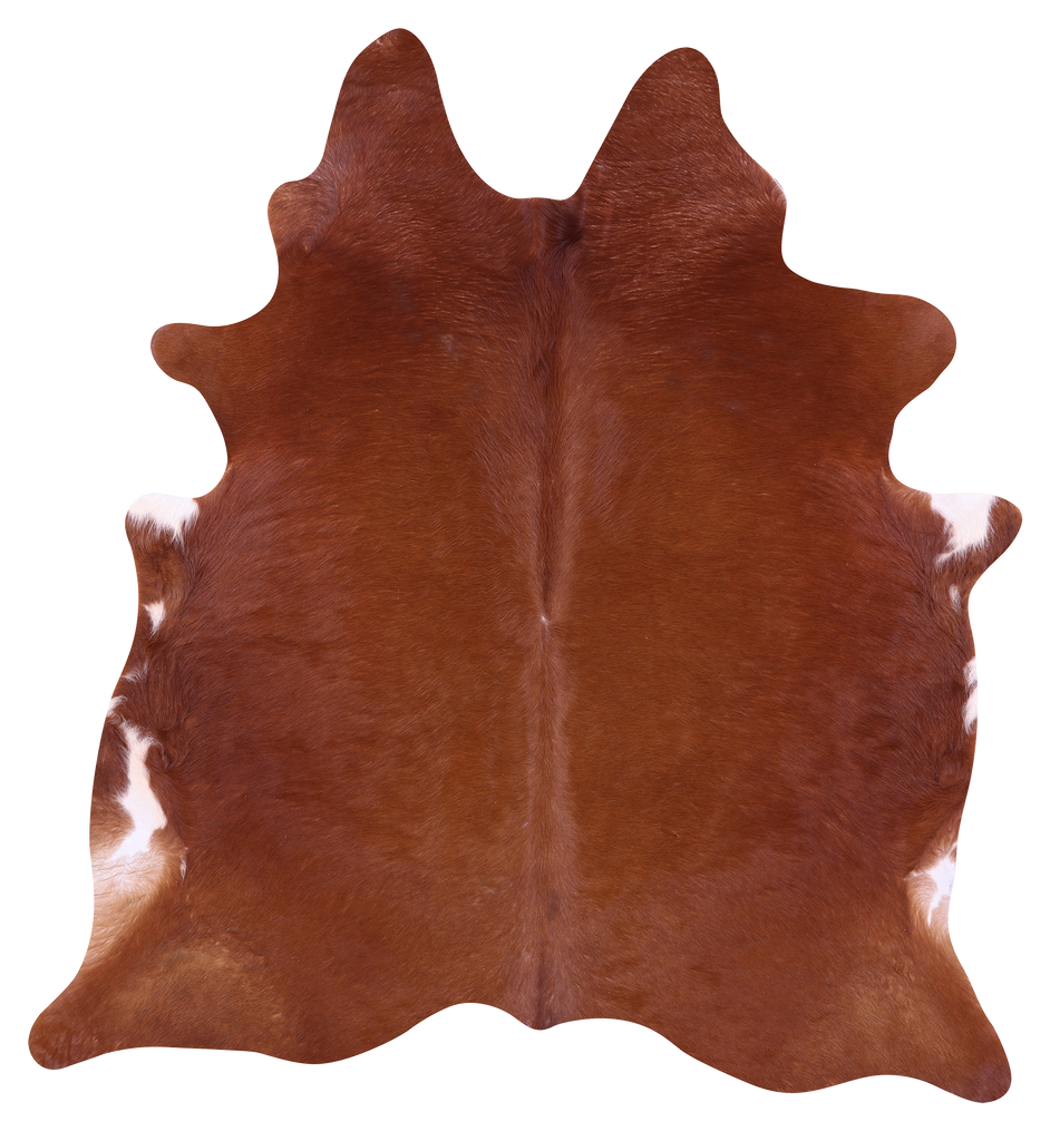 Brown Natural Cowhide Rug - Large 6' 8"H x 6' 2"W