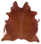 Brown Natural Cowhide Rug - Large 6' 8"H x 6' 2"W