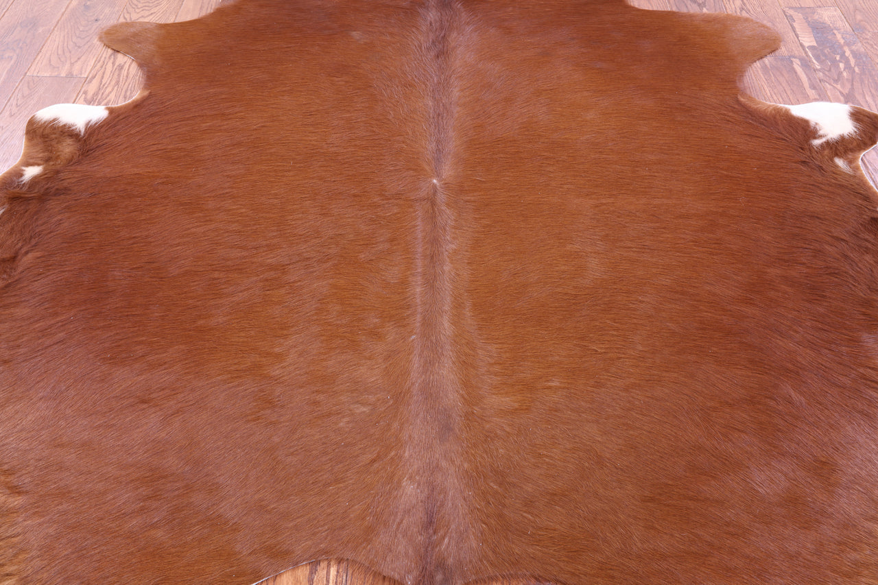 Brown Natural Cowhide Rug - Large 6' 8"H x 6' 2"W