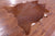 Brown Natural Cowhide Rug - Large 6' 8"H x 6' 2"W