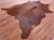 Brown Natural Cowhide Rug - X-Large 7' 2"H x 6' 1"W