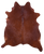 Brown Natural Cowhide Rug - X-Large 7' 2"H x 6' 1"W