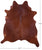 Brown Natural Cowhide Rug - X-Large 7' 2"H x 6' 1"W