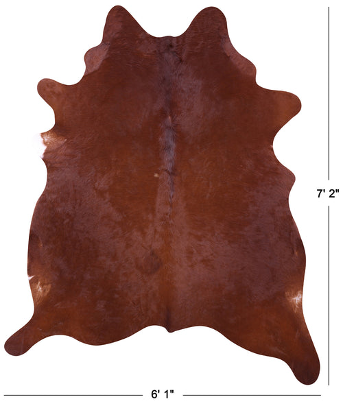 Brown Natural Cowhide Rug - X-Large 7' 2