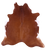 Brown Natural Cowhide Rug - X-Large 7' 0"H x 6' 9"W