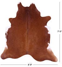 Thumbnail for Brown Natural Cowhide Rug - X-Large 7' 0
