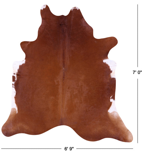 Brown Natural Cowhide Rug - X-Large 7' 0