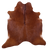 Brown Natural Cowhide Rug - X-Large 7' 0"H x 6' 4"W