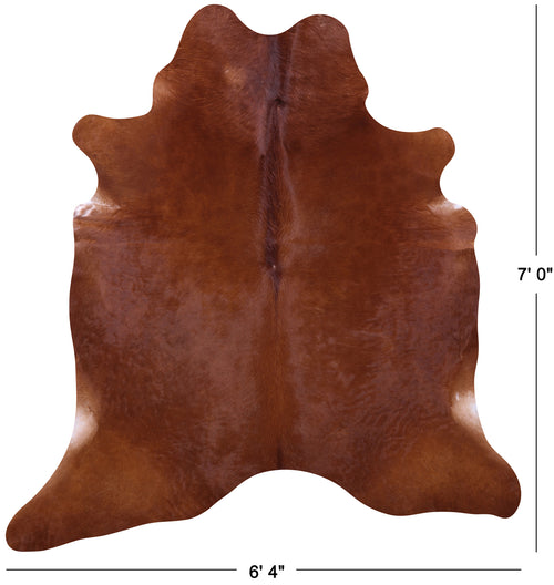 Brown Natural Cowhide Rug - X-Large 7' 0