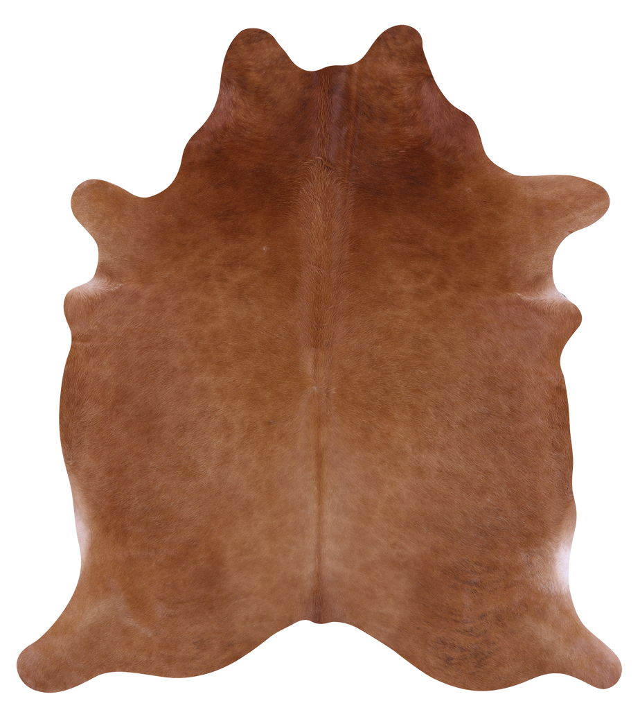 Brown Natural Cowhide Rug - Large 6' 9"H x 6' 0"W