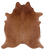 Brown Natural Cowhide Rug - Large 6' 9"H x 6' 0"W