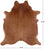 Brown Natural Cowhide Rug - Large 6' 9"H x 6' 0"W