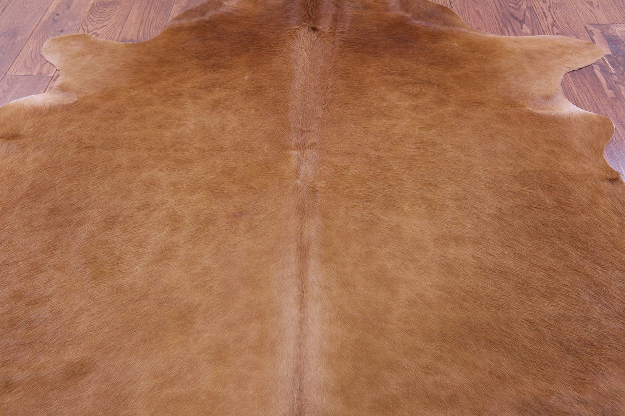 Brown Natural Cowhide Rug - Large 6' 9"H x 6' 0"W