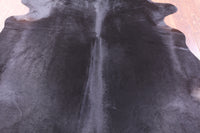Thumbnail for Black Natural Cowhide Rug - X-Large 7' 2