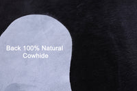 Thumbnail for Black Natural Cowhide Rug - X-Large 7' 2