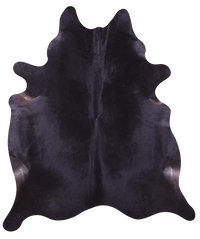 Thumbnail for Black Natural Cowhide Rug - X-Large 7' 2