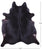 Black Natural Cowhide Rug - X-Large 7' 2"H x 6' 0"W