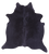 Black Natural Cowhide Rug - X-Large 7' 2"H x 6' 6"W