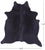 Black Natural Cowhide Rug - X-Large 7' 2"H x 6' 6"W