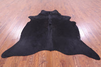 Thumbnail for Black Natural Cowhide Rug - X-Large 7' 2