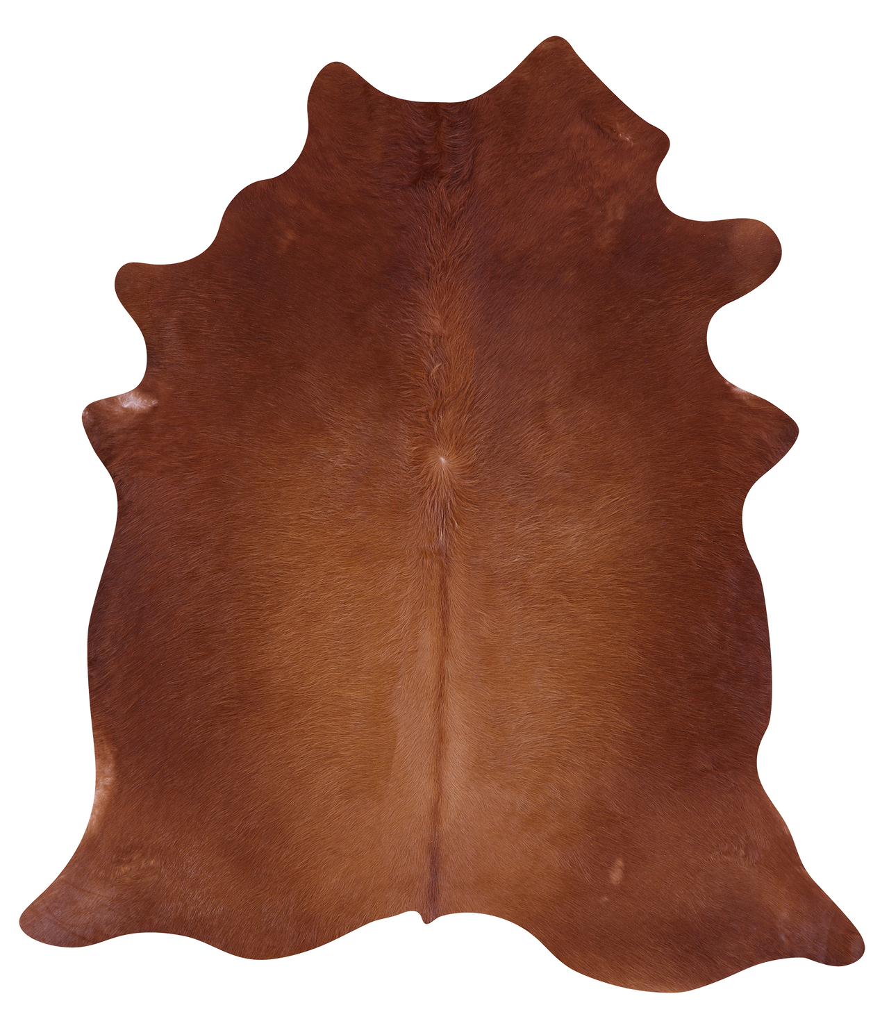 Brown Natural Cowhide Rug - X-Large 7' 1"H x 6' 2"W