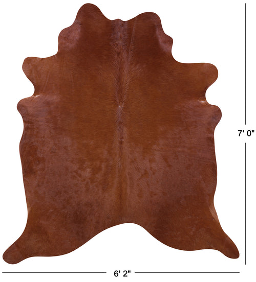Brown Natural Cowhide Rug - X-Large 7' 0