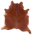 Brown Natural Cowhide Rug - Large 6' 10"H x 6' 8"W