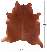 Thumbnail for Brown Natural Cowhide Rug - Large 6' 10
