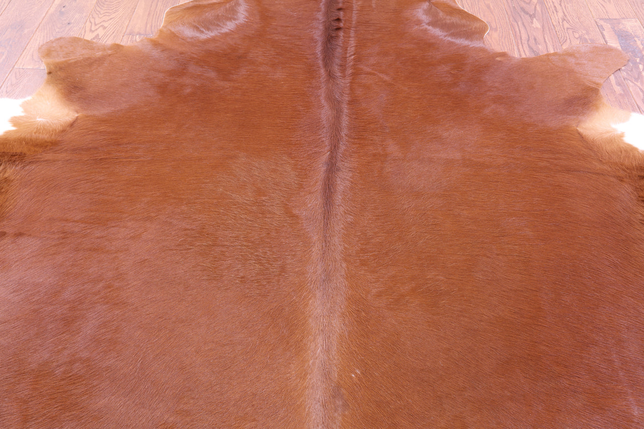 Brown Natural Cowhide Rug - Large 6' 10"H x 6' 8"W