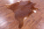 Brown Natural Cowhide Rug - Large 6' 10"H x 6' 8"W