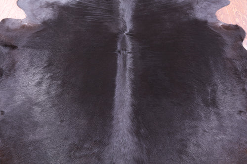 Black Natural Cowhide Rug - Large 6' 7