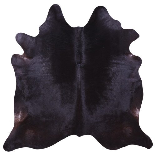 Black Natural Cowhide Rug - Large 6' 7