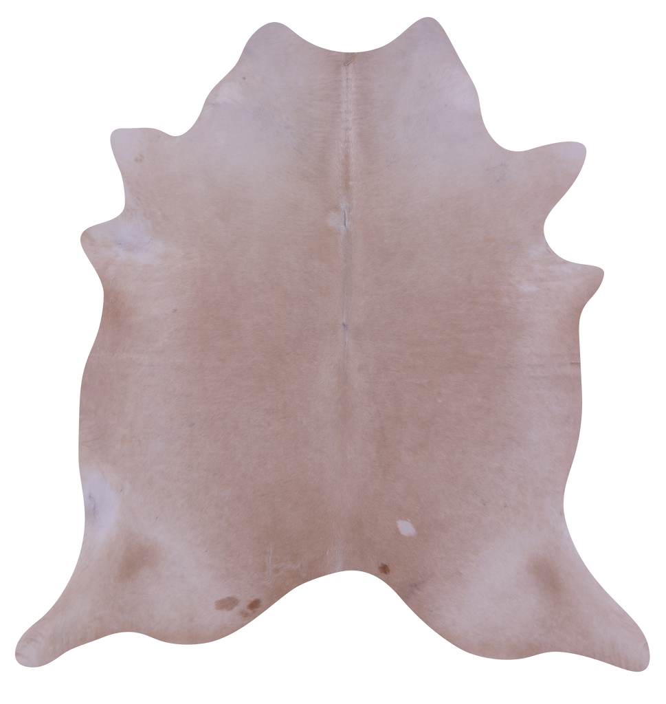 Beige Natural Cowhide Rug - X-Large 7' 1"H x 6' 8"W
