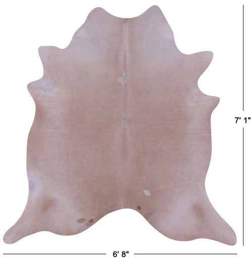 Beige Natural Cowhide Rug - X-Large 7' 1