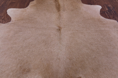 Light Brown Natural Cowhide Rug - X-Large 7' 3