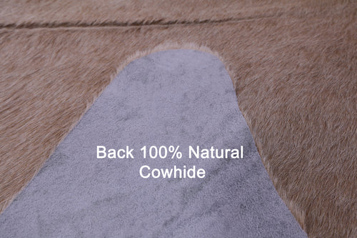 Light Brown Natural Cowhide Rug - X-Large 7' 3
