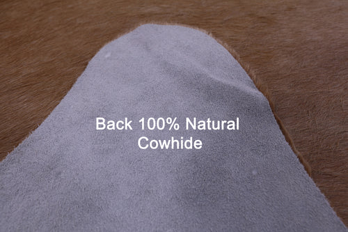Light Brown Natural Cowhide Rug - X-Large 7' 6