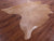 Brown Natural Cowhide Rug - X-Large 7' 4"H x 6' 0"W