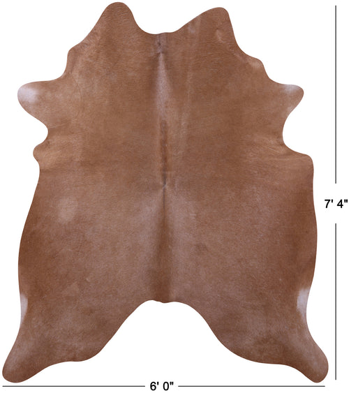 Brown Natural Cowhide Rug - X-Large 7' 4