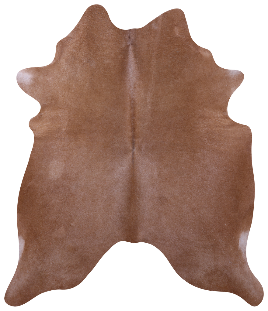 Brown Natural Cowhide Rug - X-Large 7' 4"H x 6' 0"W