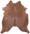 Brown Natural Cowhide Rug - X-Large 7' 4"H x 6' 0"W