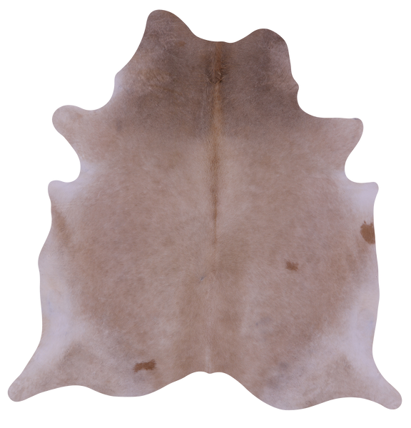 Beige Natural Cowhide Rug - Large 6' 9"H x 6' 6"W