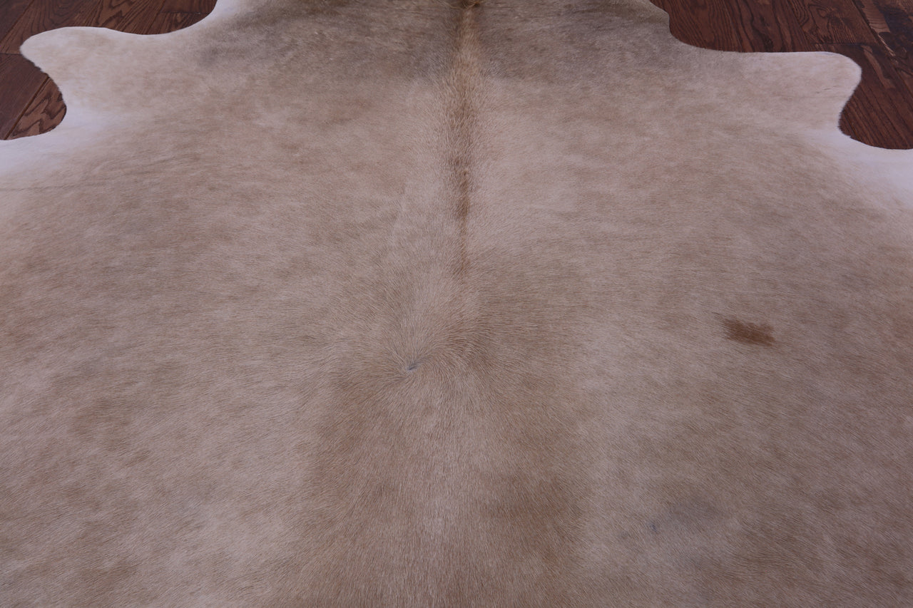 Beige Natural Cowhide Rug - Large 6' 9"H x 6' 6"W