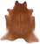 Brown Natural Cowhide Rug - X-Large 7' 1"H x 6' 7"W