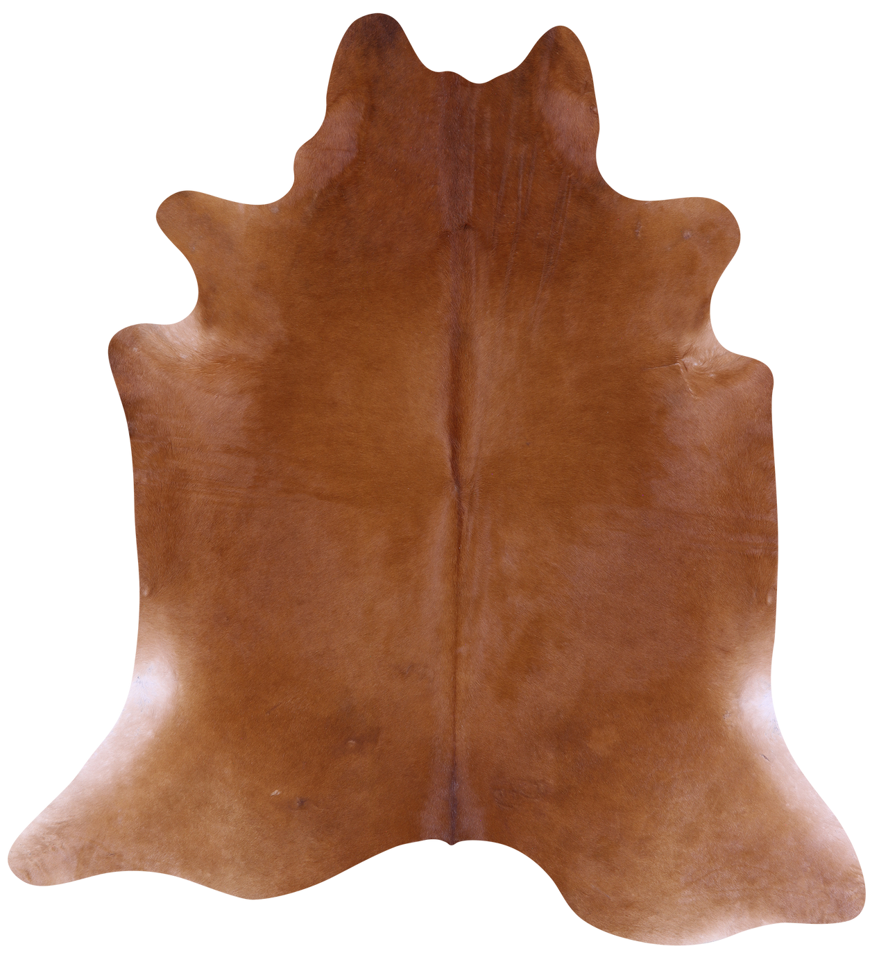 Brown Natural Cowhide Rug - X-Large 7' 1"H x 6' 7"W