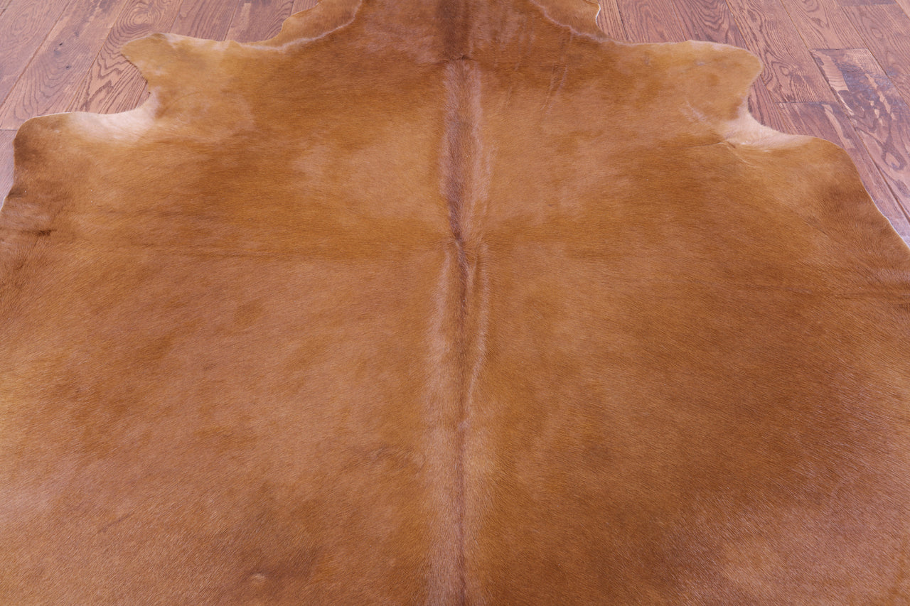 Brown Natural Cowhide Rug - X-Large 7' 1"H x 6' 7"W