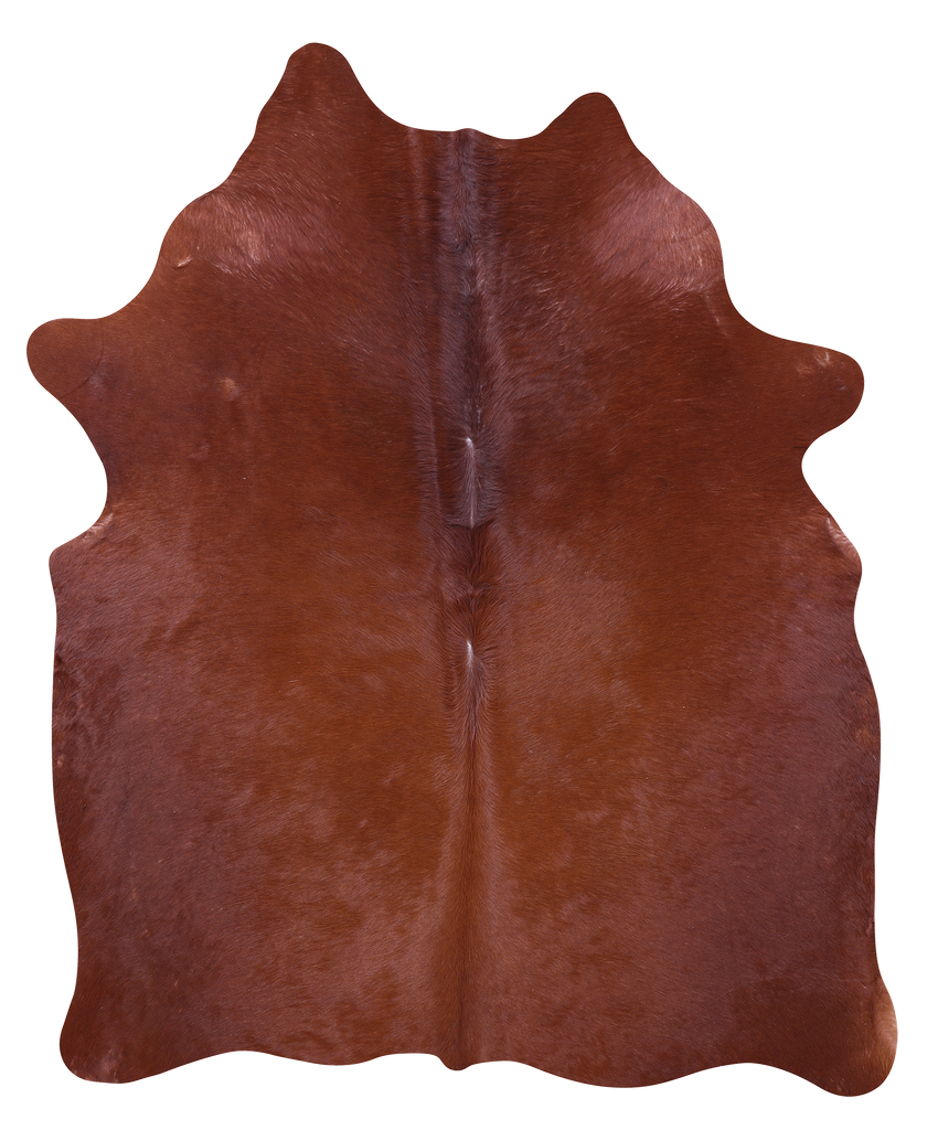 Brown Natural Cowhide Rug - Medium 6' 1"H x 5' 0"W