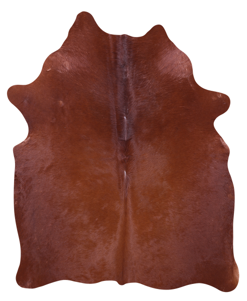 Brown Natural Cowhide Rug - Medium 6' 1"H x 5' 0"W