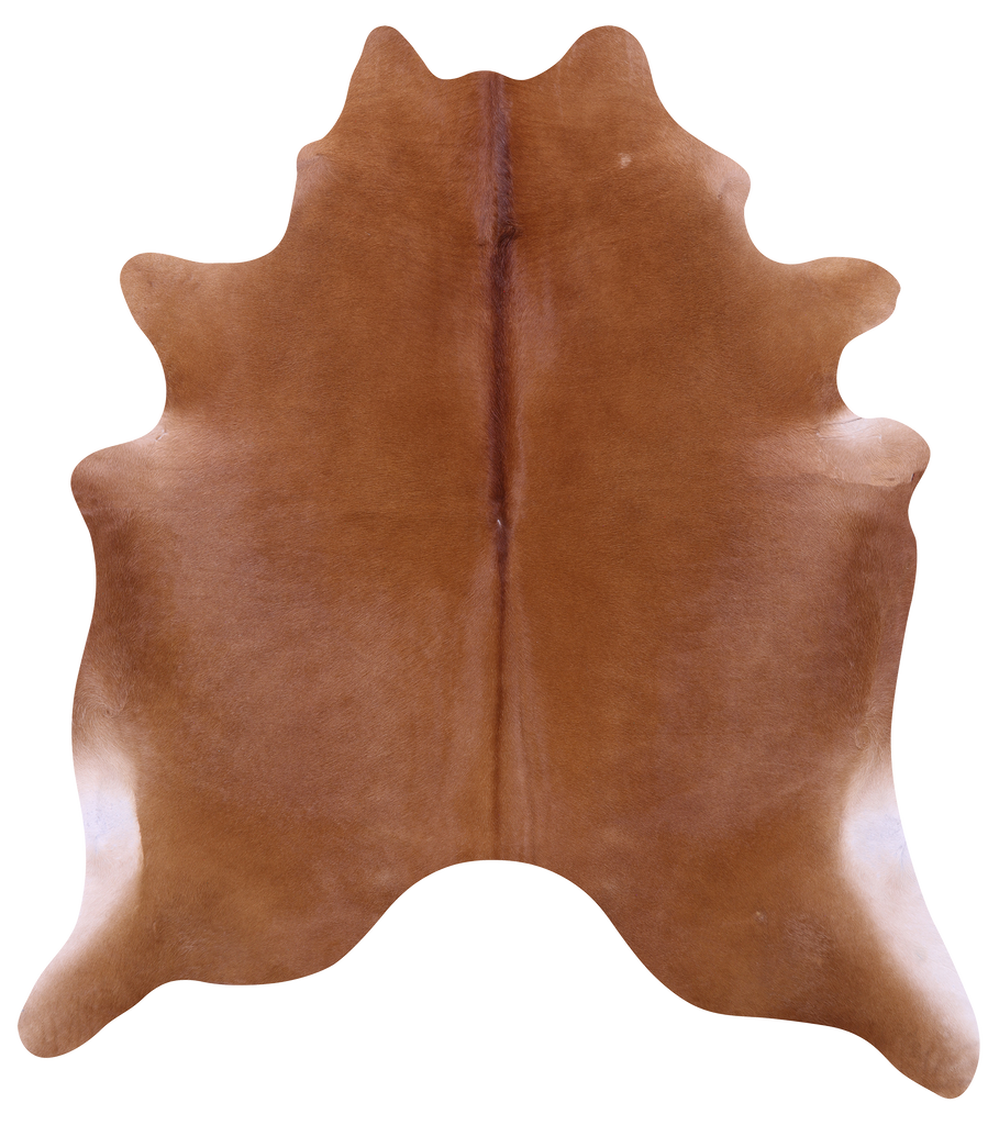 Brown Natural Cowhide Rug - Large 6' 10"H x 6' 0"W